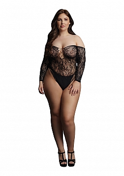 Wonder Rhinestone Bodysuit OSX - Black