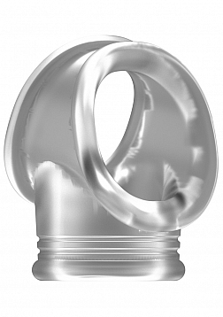 No.48 - Cockring with Ball Strap - Translucent